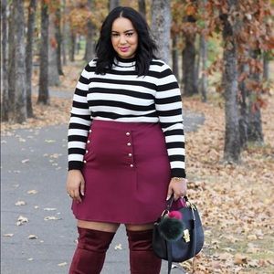 Burgundy skirt